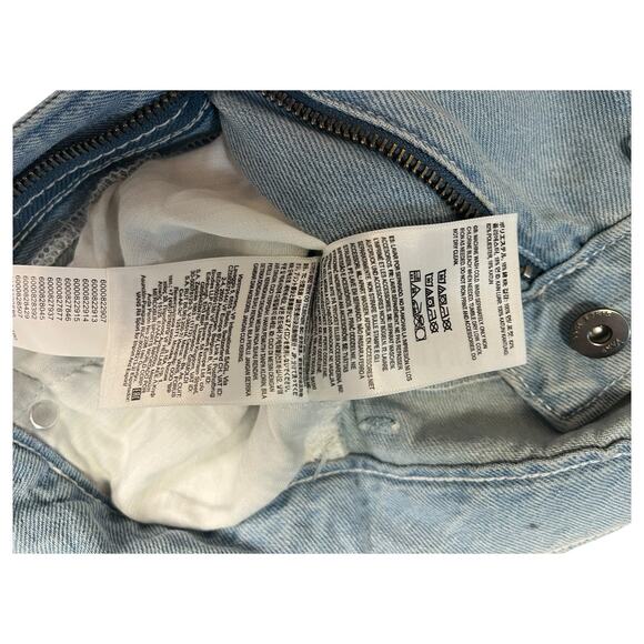 Vans Baggy Jeans Womens 26 Blue Light Wash Sirelle High Rise Hippie Skater Boho - Picture 11 of 15